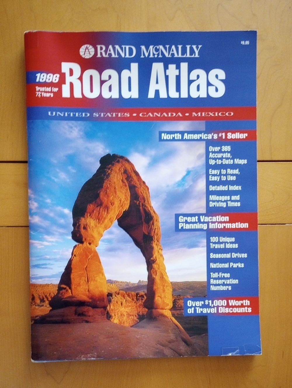Rand McNally Road Atlas - Blue & Red Cover